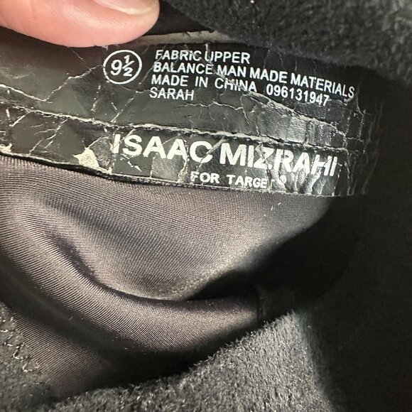 Isaac Mizrahi For Target Womens Black Knee-High Heeled Boots 9.5 Fabric Upper Si - Picture 3 of 11